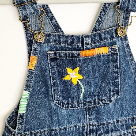 Wrangler, Childs, custom embroidered overall jeans - Picture 3 of 14